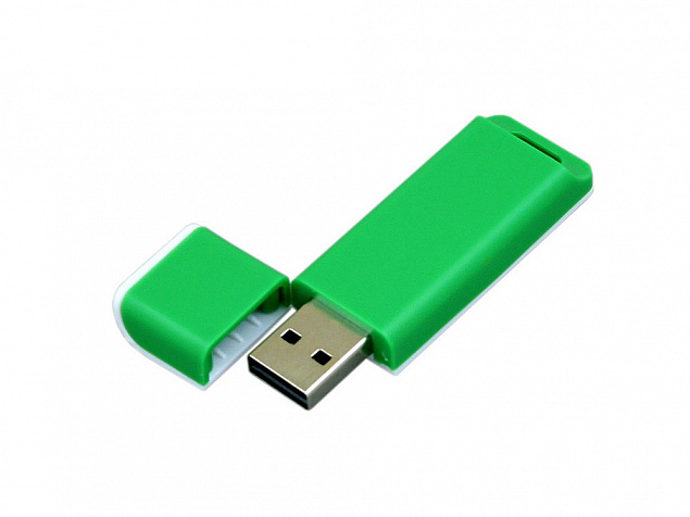 USB 3.0- флешка на 128 Гб с оригинальным двухцветным корпусом с логотипом в Новосибирске заказать по выгодной цене в кибермаркете AvroraStore