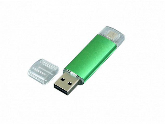 USB 2.0/micro USB- флешка на 32 Гб с логотипом в Новосибирске заказать по выгодной цене в кибермаркете AvroraStore