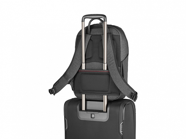 Рюкзак VICTORINOX Architecture Urban2 City Backpack 14'', серый, полиэстер / кожа, 30x19x42 см, 17 л с логотипом в Новосибирске заказать по выгодной цене в кибермаркете AvroraStore