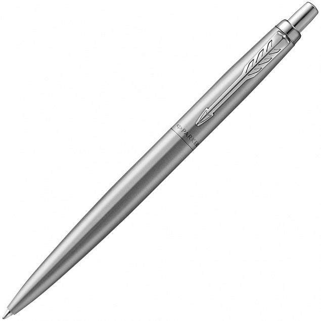 Ручка шариковая Parker Jotter XL Monochrome Grey, серебристая с логотипом в Новосибирске заказать по выгодной цене в кибермаркете AvroraStore