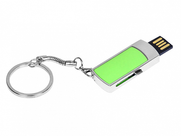 USB 2.0- флешка на 8 Гб с выдвижным механизмом и мини чипом с логотипом в Новосибирске заказать по выгодной цене в кибермаркете AvroraStore