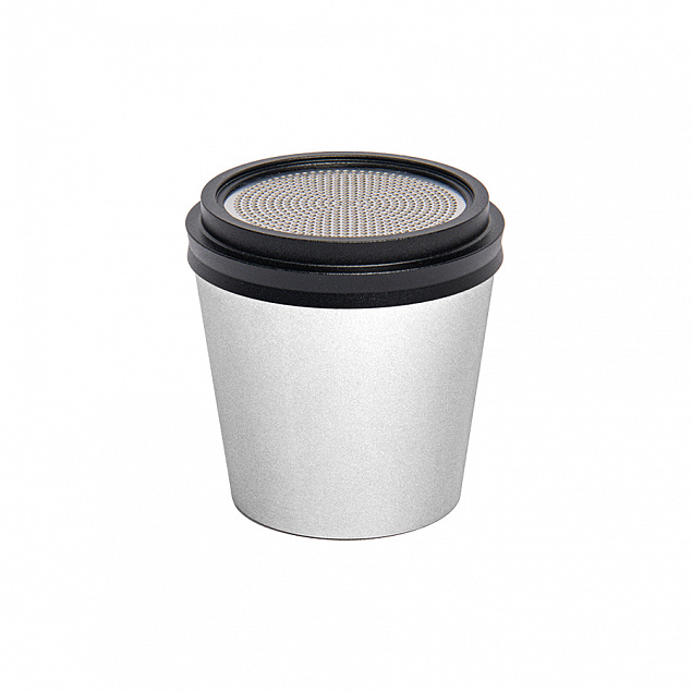 Портативная mini Bluetooth-колонка Sound Burger "Coffee" серебристый с логотипом в Новосибирске заказать по выгодной цене в кибермаркете AvroraStore