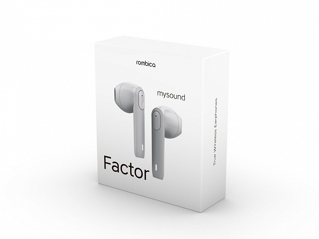 Наушники Rombica Mysound Factor Gray с логотипом в Новосибирске заказать по выгодной цене в кибермаркете AvroraStore