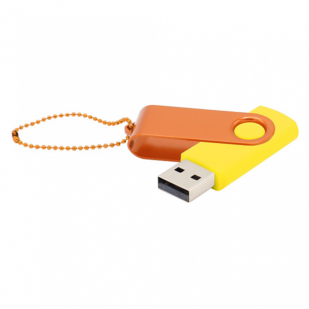 Флешка Designer To Go 2.0 USB 16Gb, желтый/оранжевый с логотипом в Новосибирске заказать по выгодной цене в кибермаркете AvroraStore