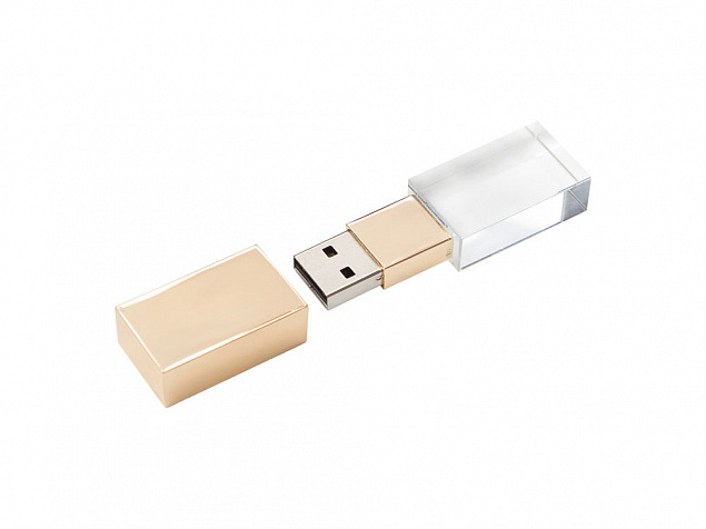 USB 2.0- флешка на 16 Гб кристалл классика с логотипом в Новосибирске заказать по выгодной цене в кибермаркете AvroraStore