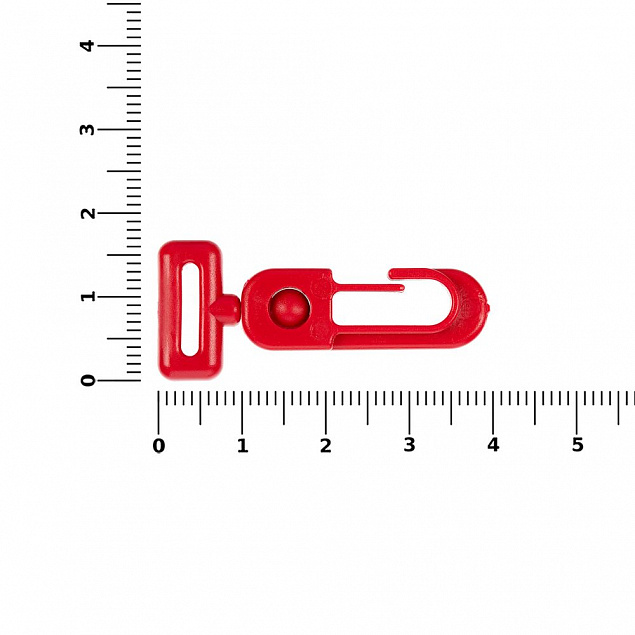 Застежка-карабин Сarabine, S, красный с логотипом в Новосибирске заказать по выгодной цене в кибермаркете AvroraStore