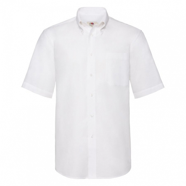 Рубашка мужская SHORT SLEEVE OXFORD SHIRT 130  с логотипом в Новосибирске заказать по выгодной цене в кибермаркете AvroraStore