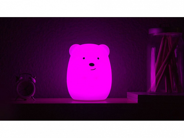 Ночник LED Bear с логотипом в Новосибирске заказать по выгодной цене в кибермаркете AvroraStore