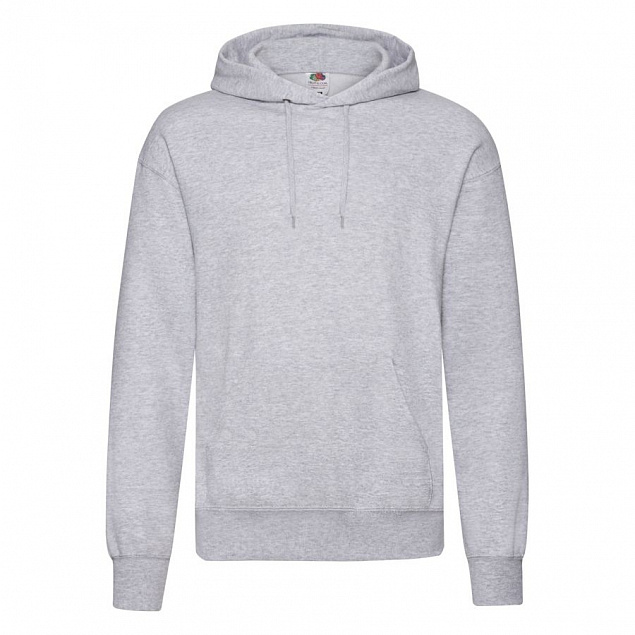 Толстовка "Classic Hooded Sweat", серый меланж_4XL, 80% х/б, 20% п/э, 280 г/м2 с логотипом в Новосибирске заказать по выгодной цене в кибермаркете AvroraStore