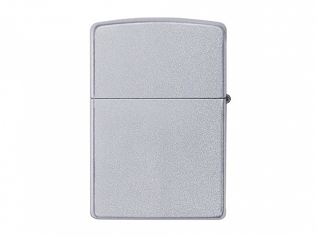 Зажигалка ZIPPO Classic с покрытием Satin Chrome™ с логотипом в Новосибирске заказать по выгодной цене в кибермаркете AvroraStore