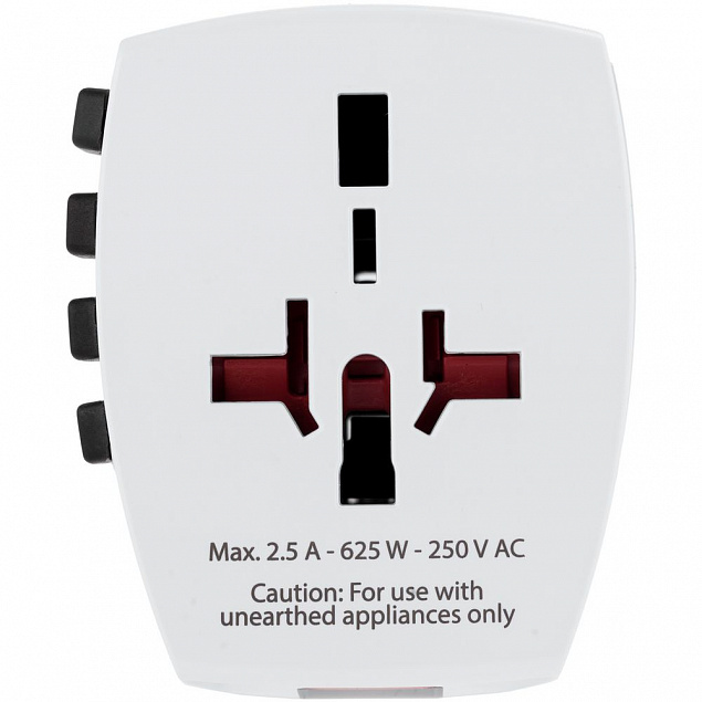 Зарядное устройство S-Kross MUV USB для путешествий, белое с логотипом в Новосибирске заказать по выгодной цене в кибермаркете AvroraStore