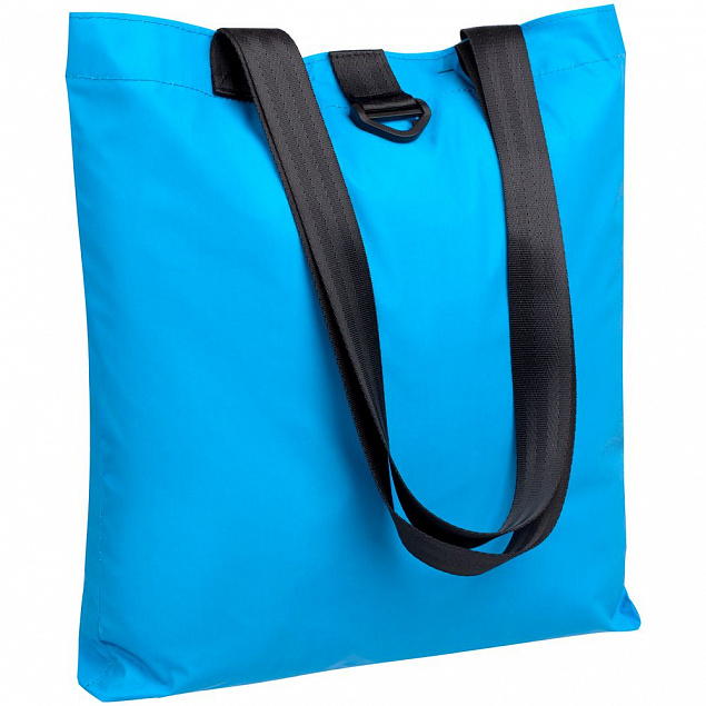 Шопер Manifest Color из светоотражающей ткани, синий с логотипом в Новосибирске заказать по выгодной цене в кибермаркете AvroraStore