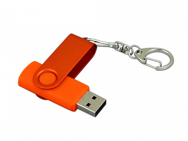 USB 3.0- флешка промо на 128 Гб с поворотным механизмом и однотонным металлическим клипом с логотипом в Новосибирске заказать по выгодной цене в кибермаркете AvroraStore