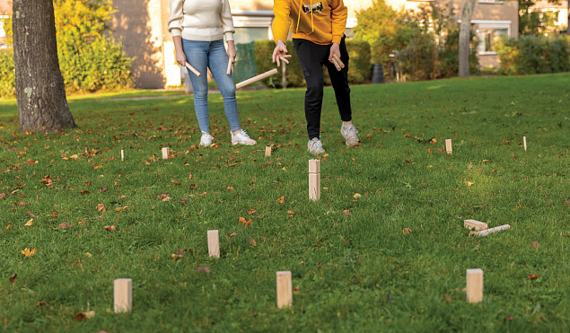 Деревянный игровой набор Kubb с логотипом в Новосибирске заказать по выгодной цене в кибермаркете AvroraStore