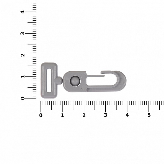 Застежка-карабин Сarabine, S, серый с логотипом в Новосибирске заказать по выгодной цене в кибермаркете AvroraStore