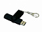 USB 2.0- флешка на 16 Гб с поворотным механизмом и дополнительным разъемом Micro USB с логотипом в Новосибирске заказать по выгодной цене в кибермаркете AvroraStore