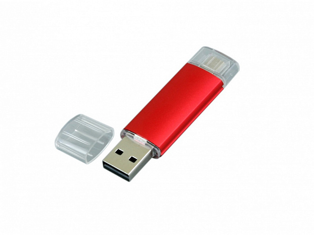 USB 2.0/micro USB- флешка на 32 Гб с логотипом в Новосибирске заказать по выгодной цене в кибермаркете AvroraStore