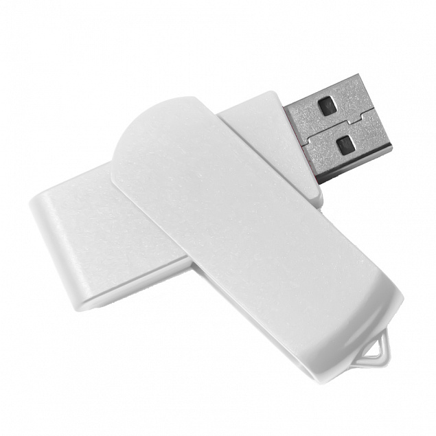 USB flash-карта SWING (8Гб), белый, 6,0х1,8х1,1 см, пластик с логотипом в Новосибирске заказать по выгодной цене в кибермаркете AvroraStore