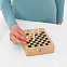 Винный набор BAMBOO CHESS с шахматной игрой, коричневый с логотипом в Новосибирске заказать по выгодной цене в кибермаркете AvroraStore