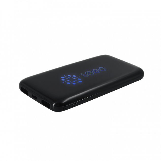 Внешний аккумулятор с подсветкой Bplanner Power 4 ST, 8000 mAh (Синий) с логотипом в Новосибирске заказать по выгодной цене в кибермаркете AvroraStore