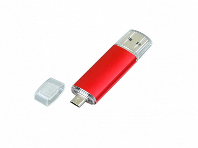 USB 2.0/micro USB- флешка на 32 Гб с логотипом в Новосибирске заказать по выгодной цене в кибермаркете AvroraStore