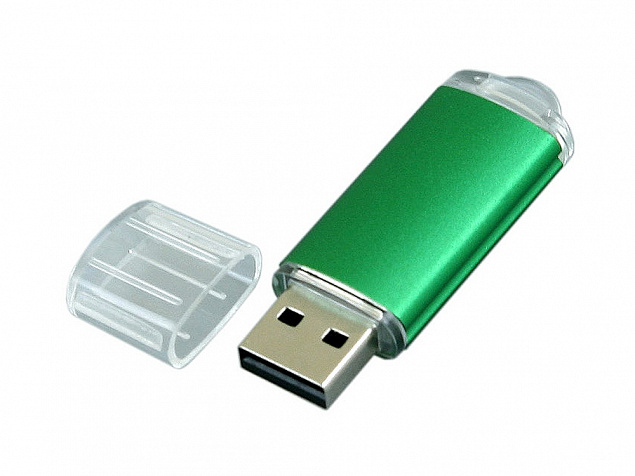 USB 2.0- флешка на 16 Гб с прозрачным колпачком с логотипом в Новосибирске заказать по выгодной цене в кибермаркете AvroraStore