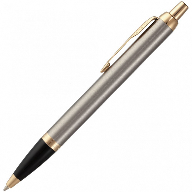 Ручка шариковая Parker IM Core K321 Brushed Metal GT M с логотипом в Новосибирске заказать по выгодной цене в кибермаркете AvroraStore