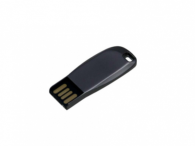 USB-флешка на 32 Гб компактная с мини чипом и овальным отверстием с логотипом в Новосибирске заказать по выгодной цене в кибермаркете AvroraStore