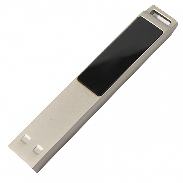 USB flash-карта LED с белой подсветкой (32Гб), серебристая, 6,6х1,2х0,45 см, металл с логотипом в Новосибирске заказать по выгодной цене в кибермаркете AvroraStore