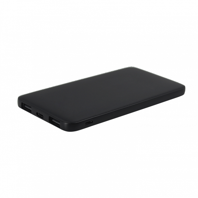 Внешний аккумулятор Bplanner Power 1 ST, софт-тач, 5000 mAh (черный) с логотипом в Новосибирске заказать по выгодной цене в кибермаркете AvroraStore