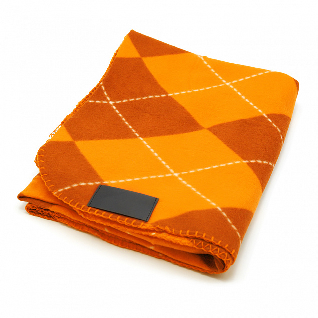 Плед Aberdeen, оранжевый с логотипом в Новосибирске заказать по выгодной цене в кибермаркете AvroraStore