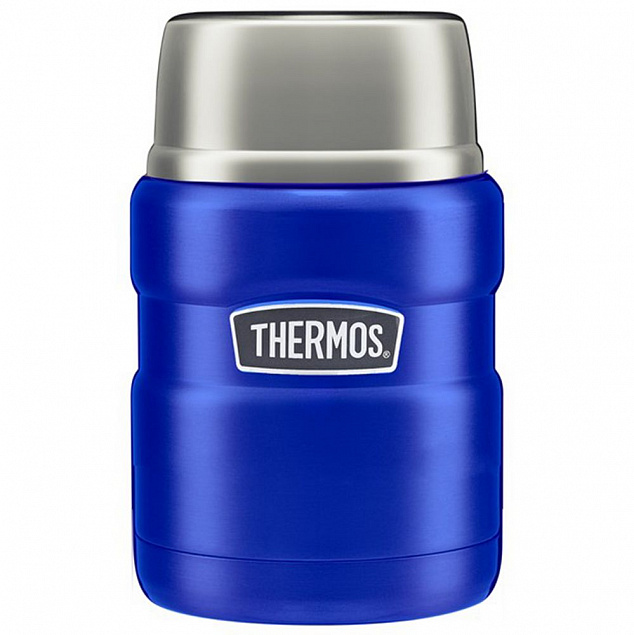 Термос для еды Thermos SK3000, синий с логотипом в Новосибирске заказать по выгодной цене в кибермаркете AvroraStore