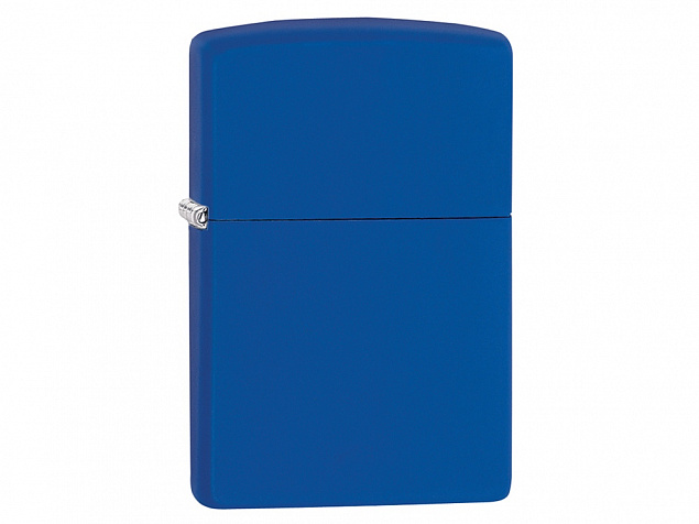 Зажигалка ZIPPO Classic с покрытием Royal Blue Matte с логотипом в Новосибирске заказать по выгодной цене в кибермаркете AvroraStore